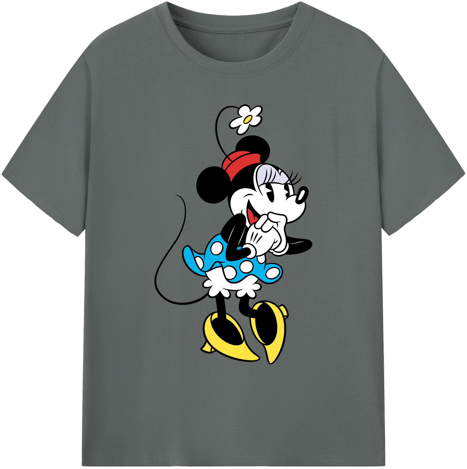 ミッキーマウス Mickey Mouse 綿100％ メンズ半袖Tシャツ｜肌触りやわらか＆通気性